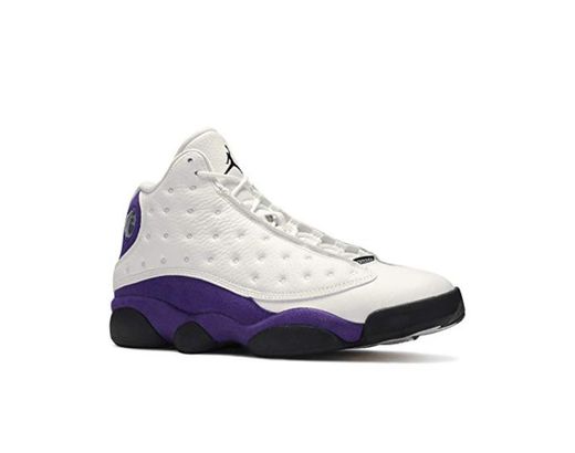 Jordan Nike Air 13 Retro Lakers 414571-105 Hombres, Negro