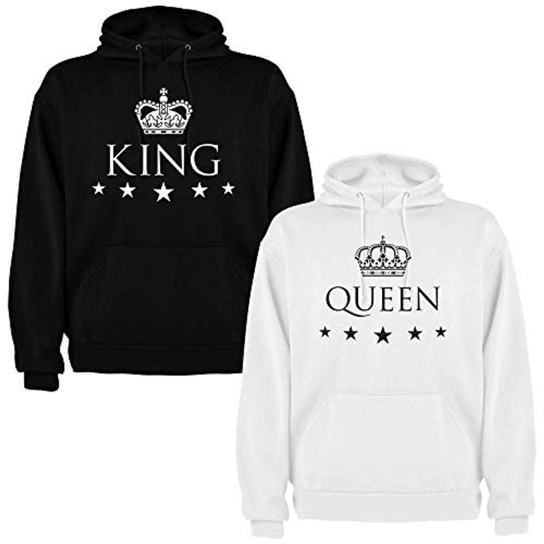 Producto Pack de 2 Sudaderas para Parejas King y Queen (Mujer Tamaño S