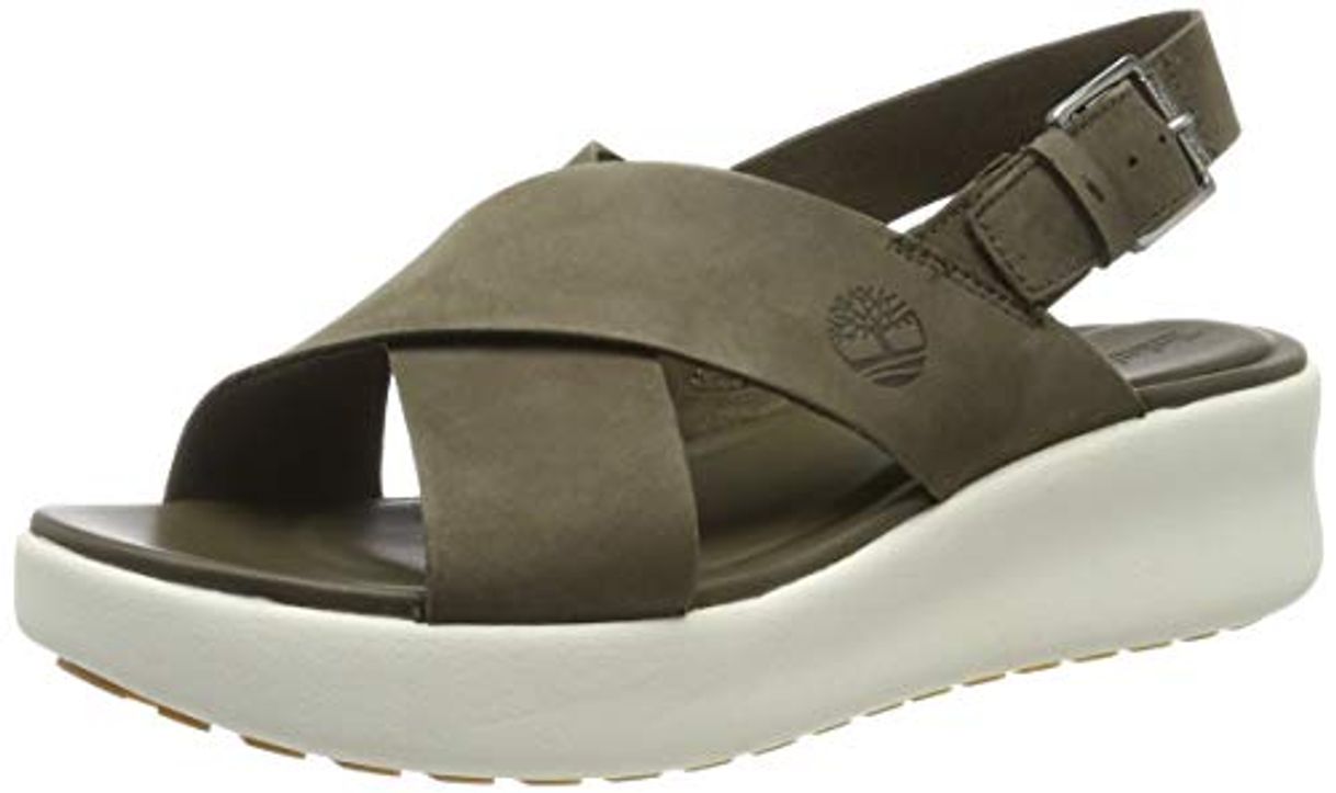 Product Timberland Los Angeles Slingback, Sandalias con Plataforma y Tiras para Mujer, Olive