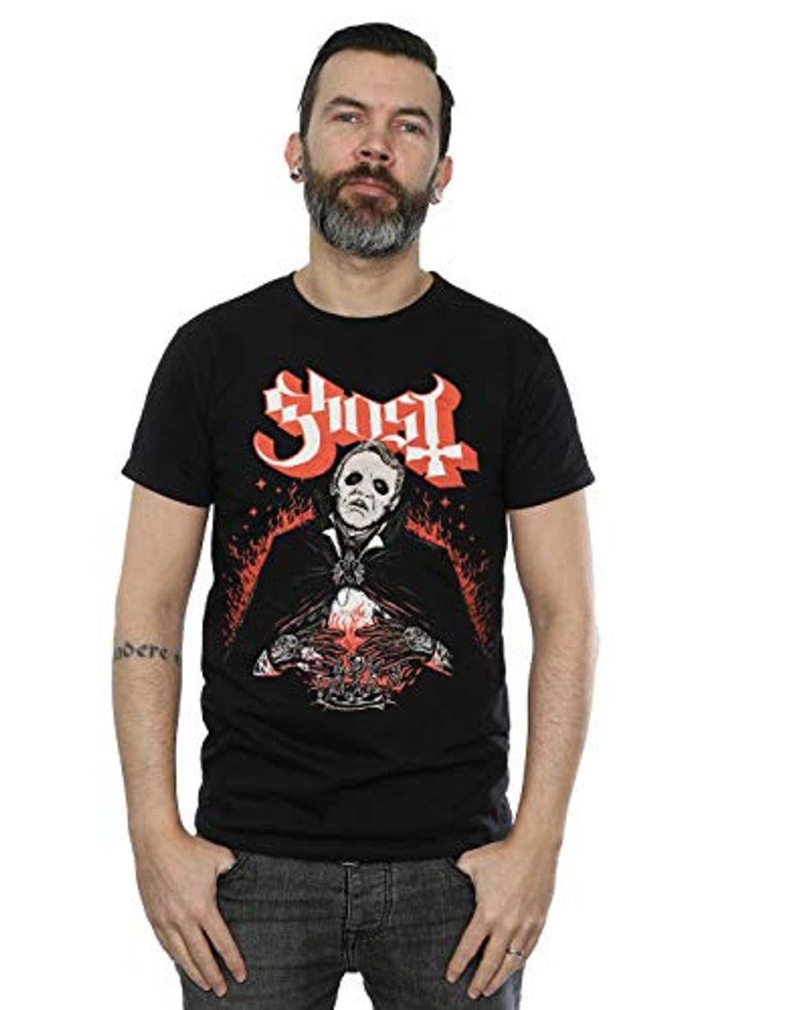 Moda Ghost Hombre Dance Macabre Camiseta Negro Large