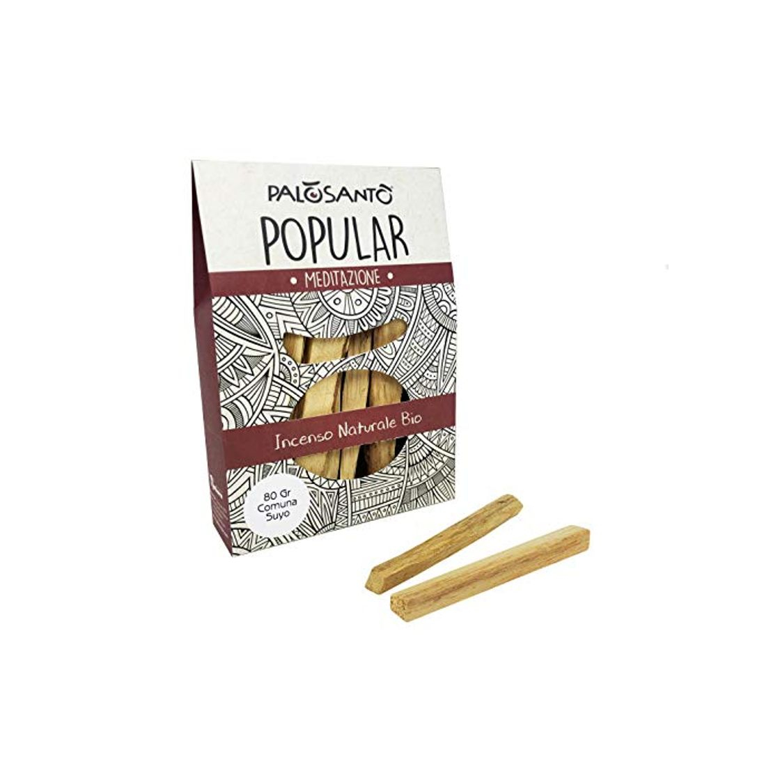 Product Incienso Natural Palo Santo - Palitos Variedad Popular Suyo - gr. 80