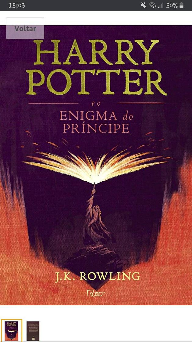 Livro Harry Potter- Enigma do Príncipe 