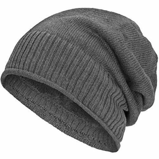 Compagno Beanie Gorro de invierno diseño de punto fino con suave interior