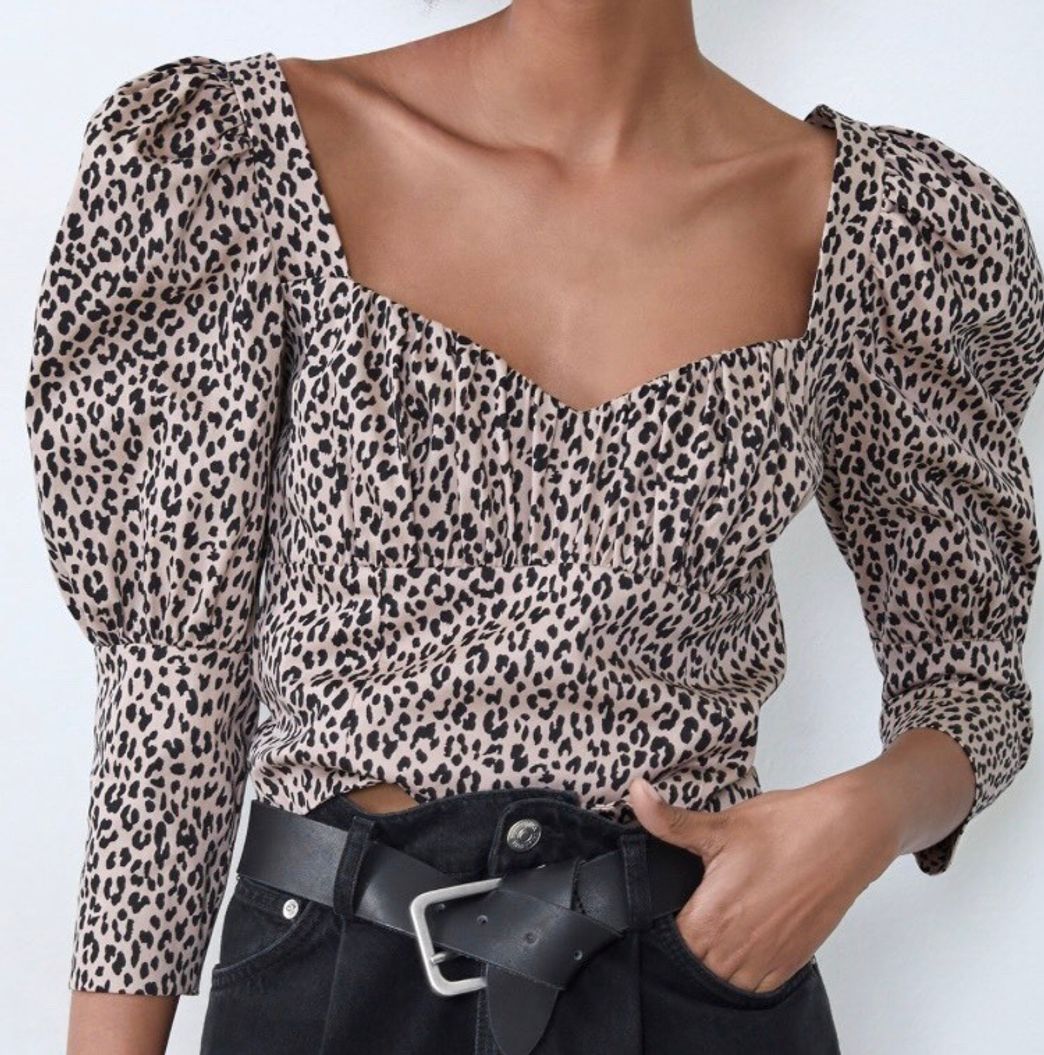 Producto Zara top estampado animal 