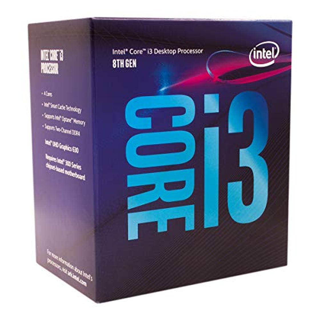Social Intel Core i3-8100 3.6GHz 6MB Smart Cache Caja - Procesador