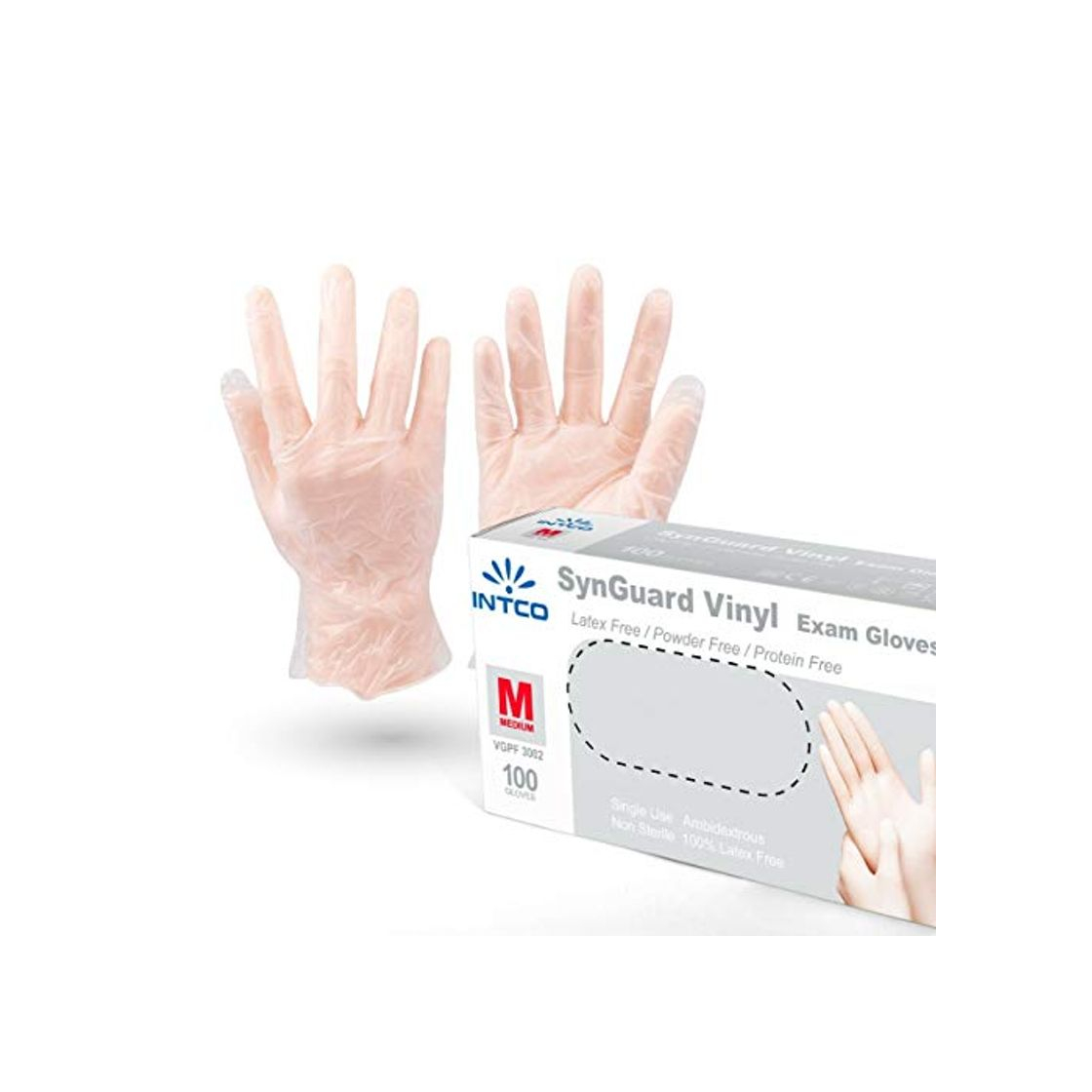 Social VENSALUD - Guantes de vinilo desechables. Sin Polvo. Caja de 100 guantes.