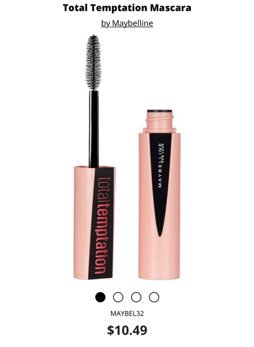 Fashion Maybelline Total Temptation Mascara Blackest Black - Sally Beauty