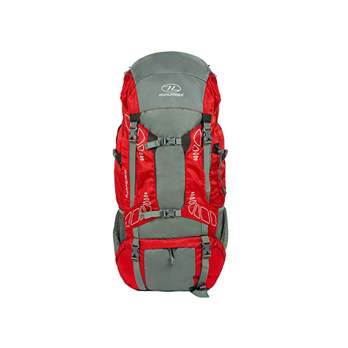 Product Highlander RUC181-RD  Discovery - Mochila de senderismo, Rojo