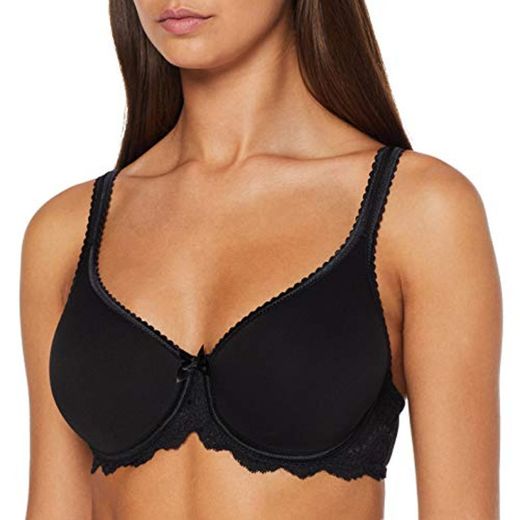 Playtex Flower Elegance Spacer Sujetador con aros, Negro