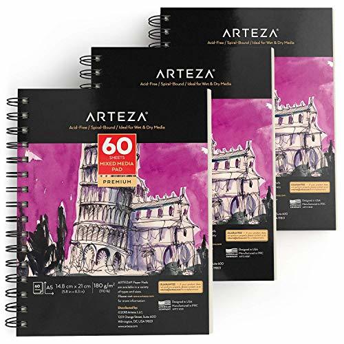 Places Arteza Sketchpad para bocetos de técnica mixta A5