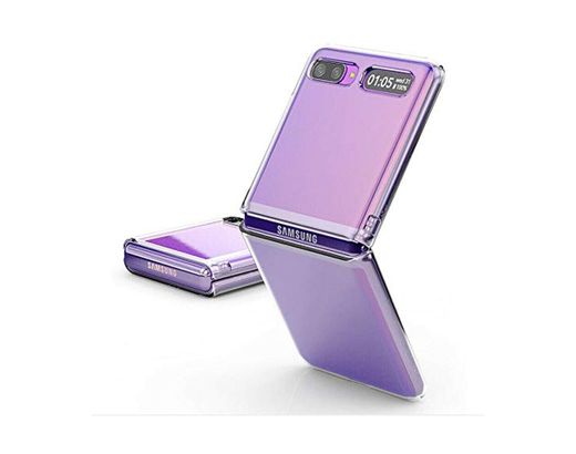 UNEVIE Funda Samsung Galaxy Z Flip (2020), Transparente, Completa Protección, Resistente a