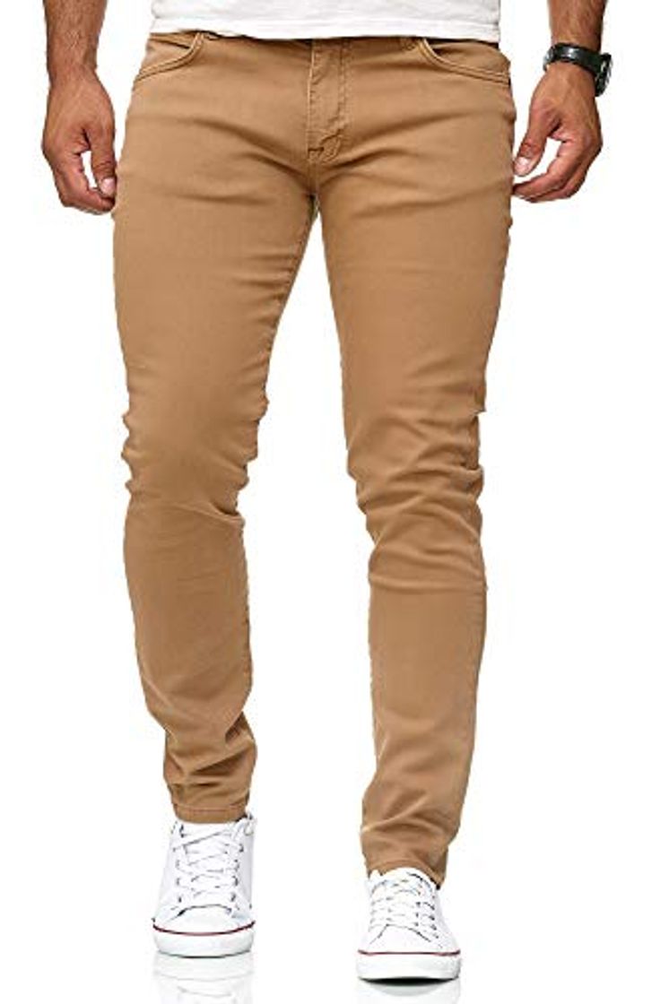 Moda Red Bridge Jeans Slim-Fit Básico Chino de Hombres Denim Elásticos Moda Vaquero