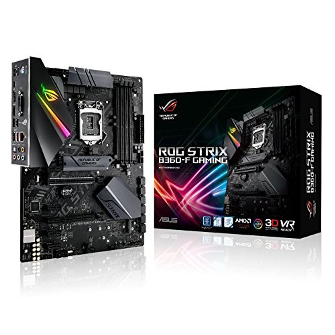 Social Asus Intel B360 ATX - Placa base gaming con Aura Sync RGB