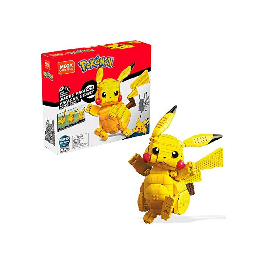 Productos Mega Construx - Pokemon Figura Jumbo Pikachu, Juguetes Niños