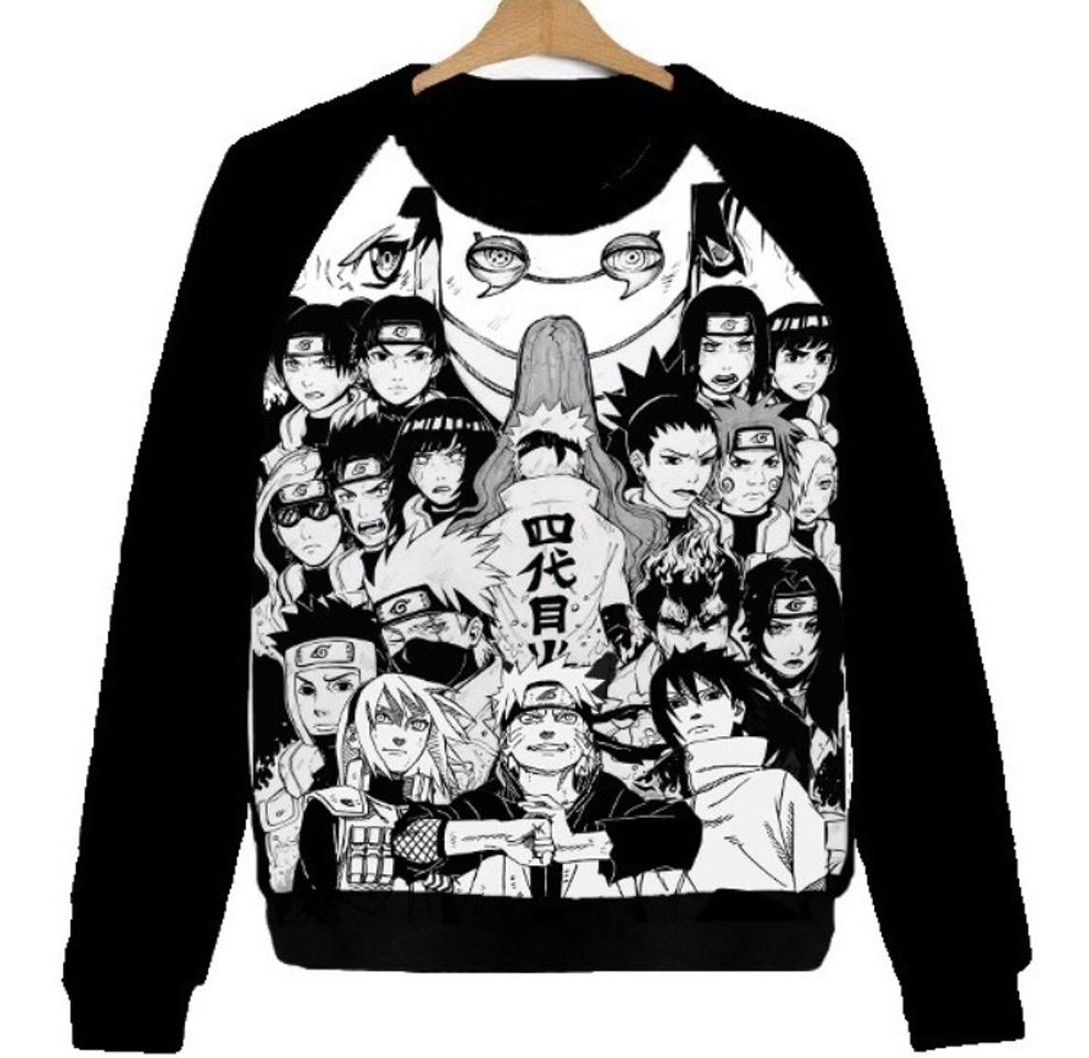 Fashion Buzos Hoddie Naruto Anime Frisa Invisible Full Print✅✅