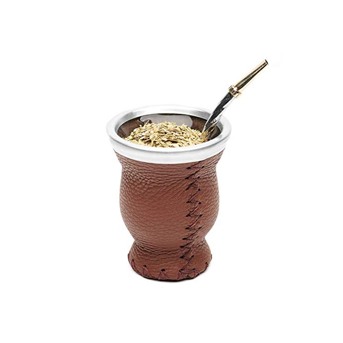 Producto BALIBETOV Mate Argentino - Set de Mate de Vidrio Forrado en Cuero