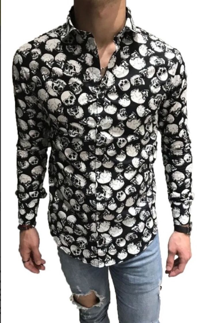 Social Camisa de calaveras