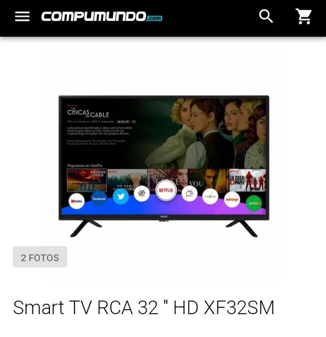 Moda Smart tv 32 pulgadas RCA