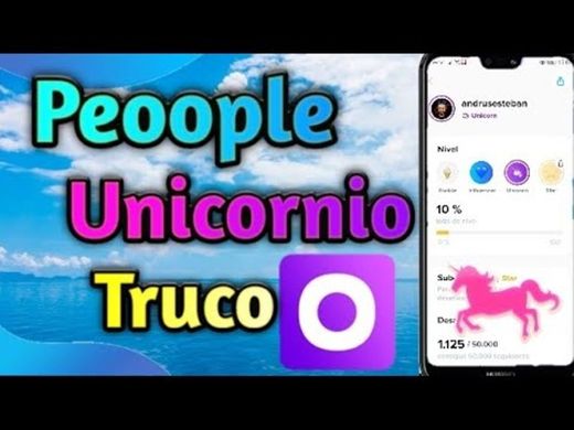 Como subir a UNICORNIO en peoople, como ser inflencer - YouTube