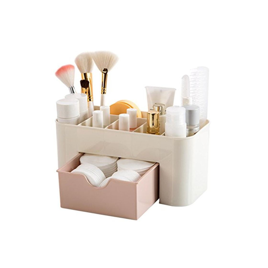 Belleza Caja Para Cosméticos Paellaesp Organizador Guardar Espacio De Escritorio Maquillaje Cajón De