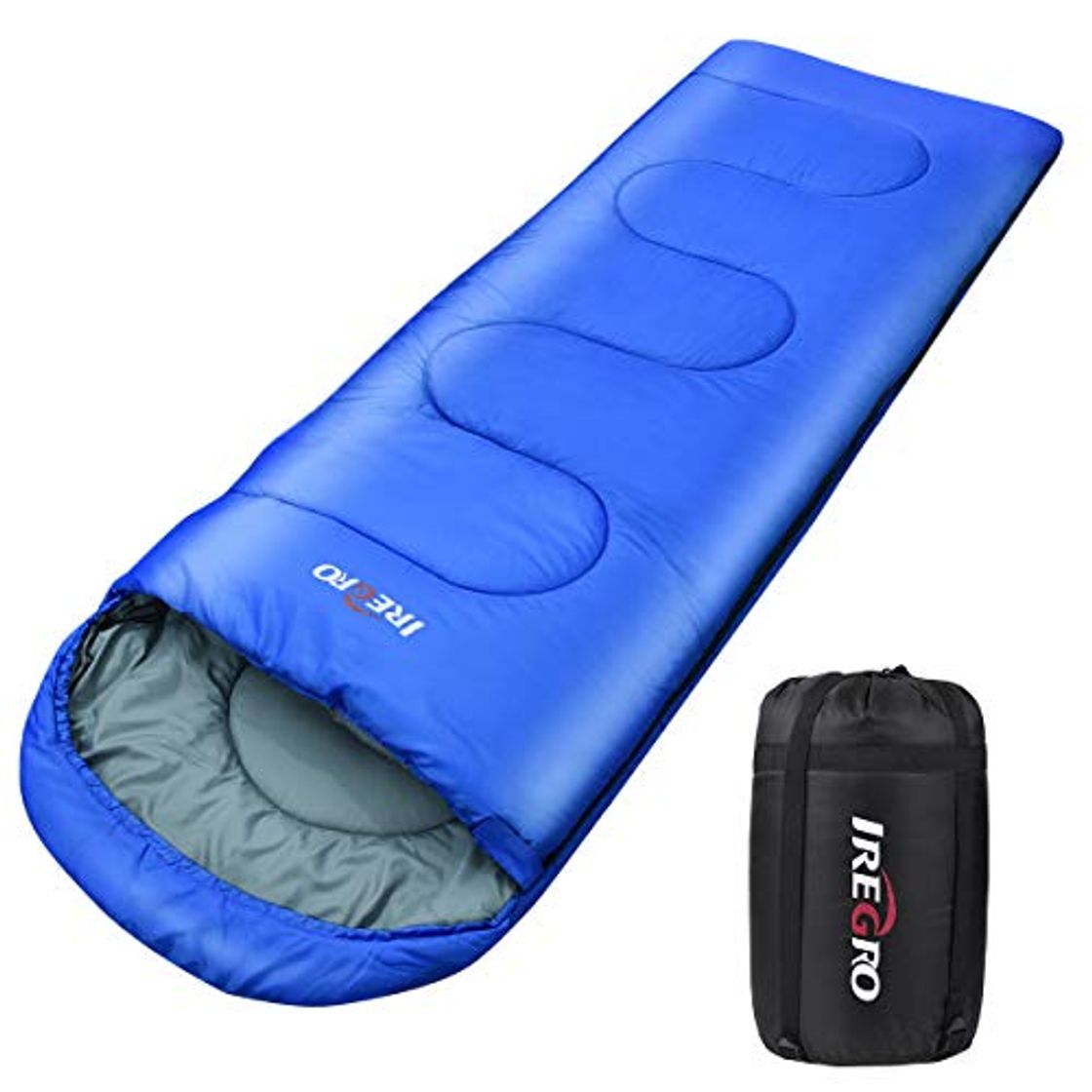 Producto IREGRO Saco de Dormir para Acampar, Impermeable con Bolsa de Compresión,Uso en