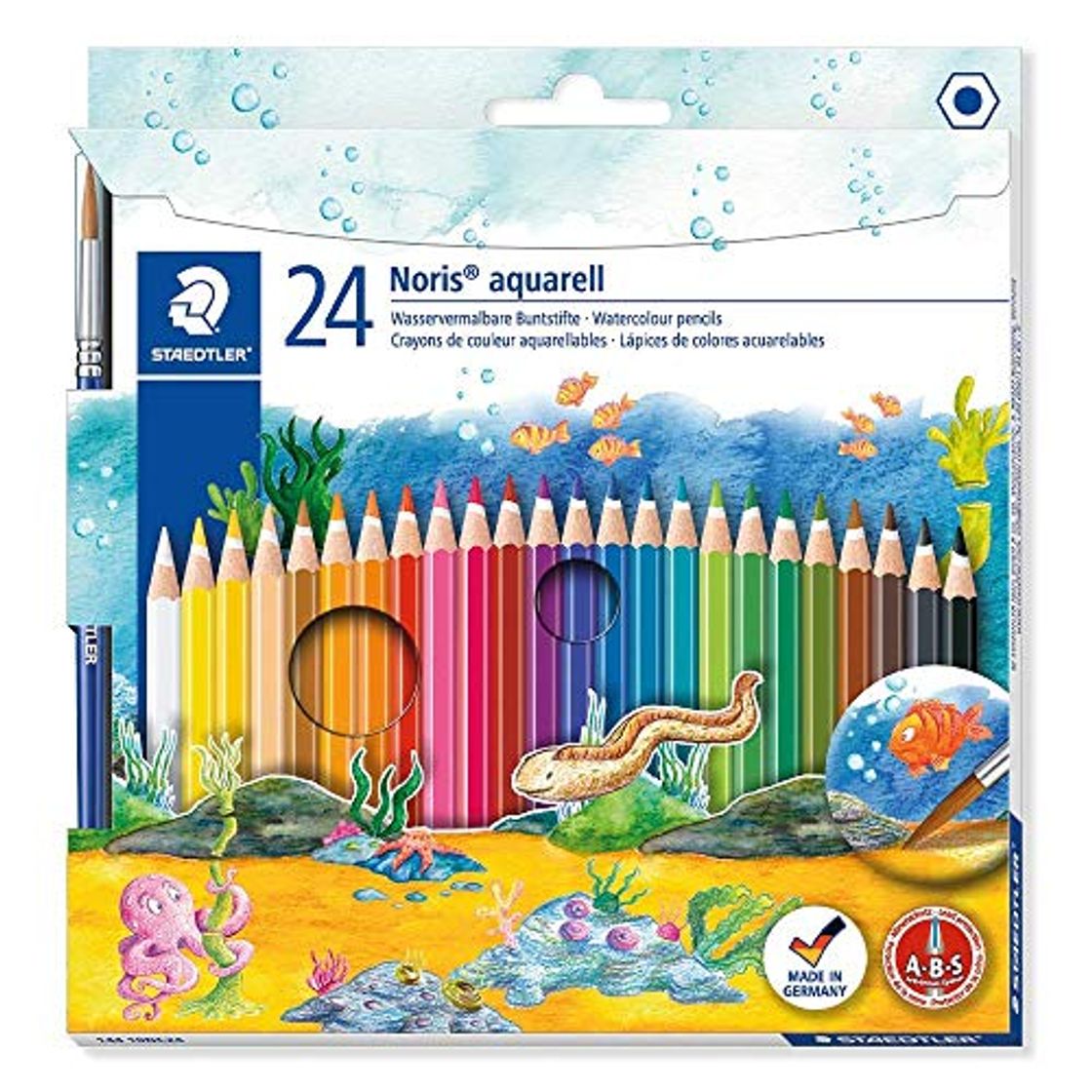 Producto STAEDTLER- Noris Club aquarell 10 Estuche con 24 lápices, Multicolor