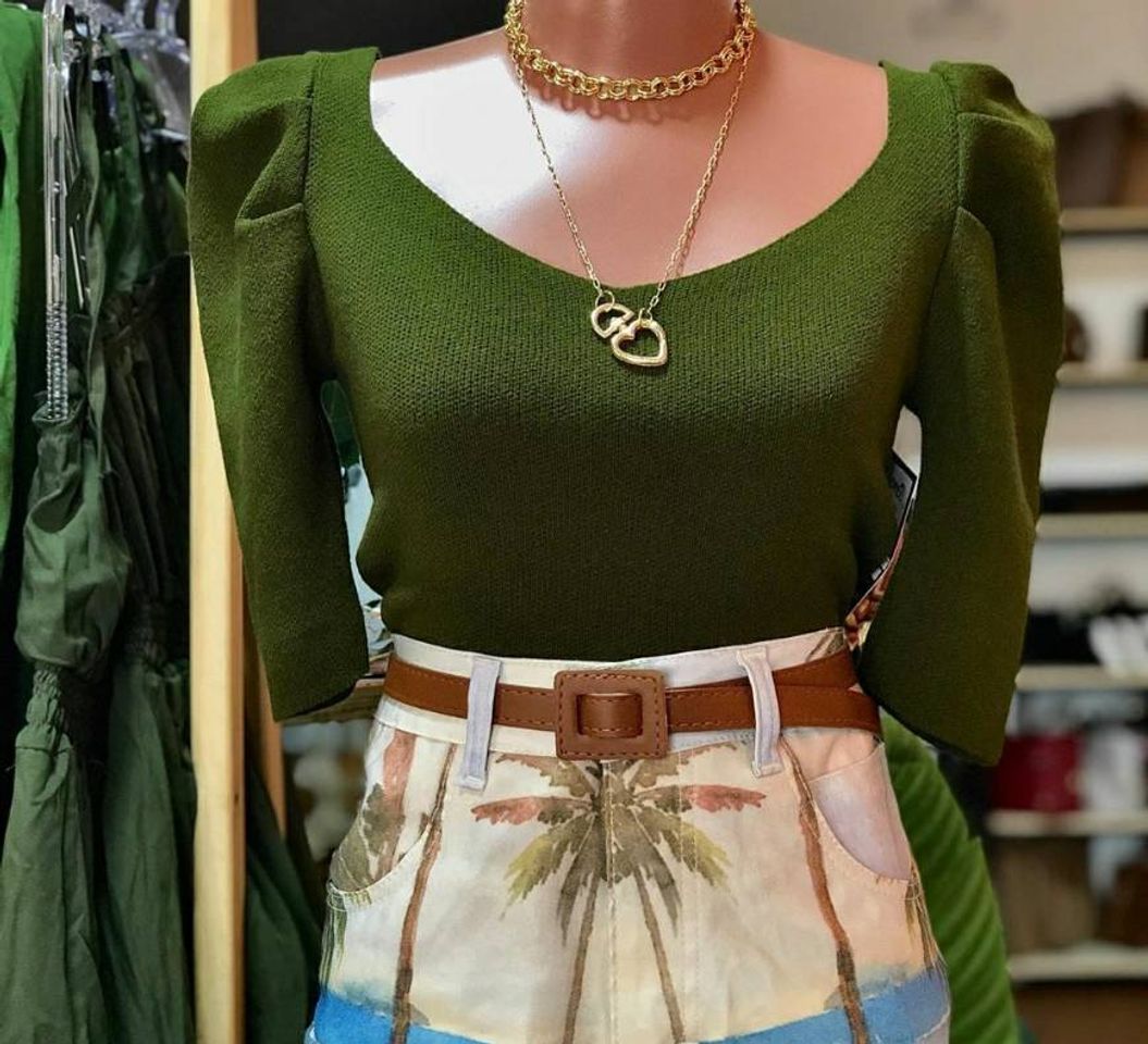 Fashion Blusa verde 