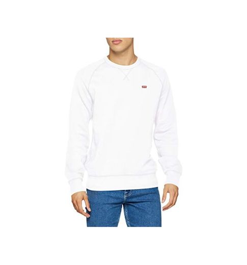 Levi's Original Hm Icon Crew Sudadera, Blanco (White