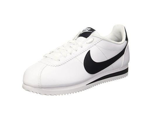 Nike Wmns Classic Cortez Leather, Zapatillas para Mujer, Blanco