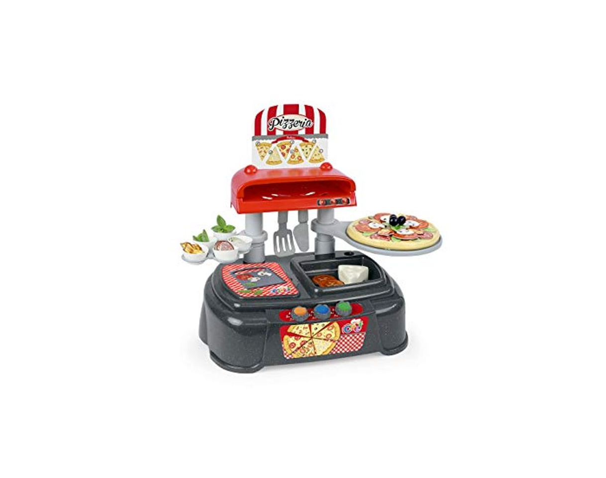 Product Chicos - Pequeño Chef Pizzeria de Juguete con 37 Accesorios Incluidos, a