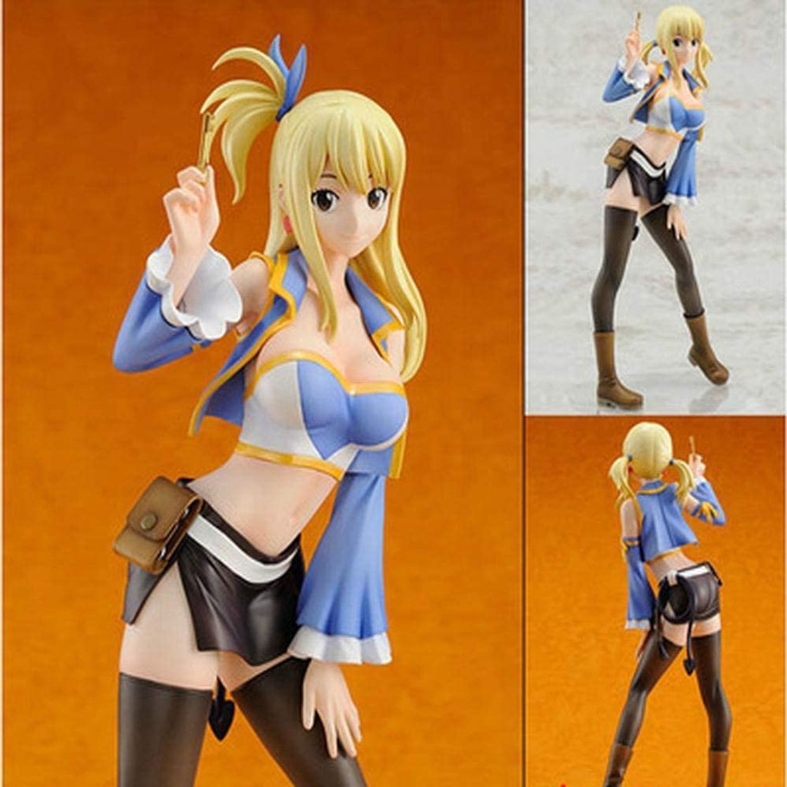 Product Fairy Tail Actitud Hermosa Muchacha Que Se Carácter Lucy Heartfilia Figura De Acción Animada Modelo De La Decoración Estatua del 18CM