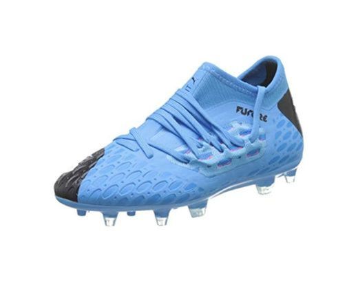 PUMA Future 5.3 Netfit FG/AG Jr, Botas de fútbol Unisex Niños, Azul