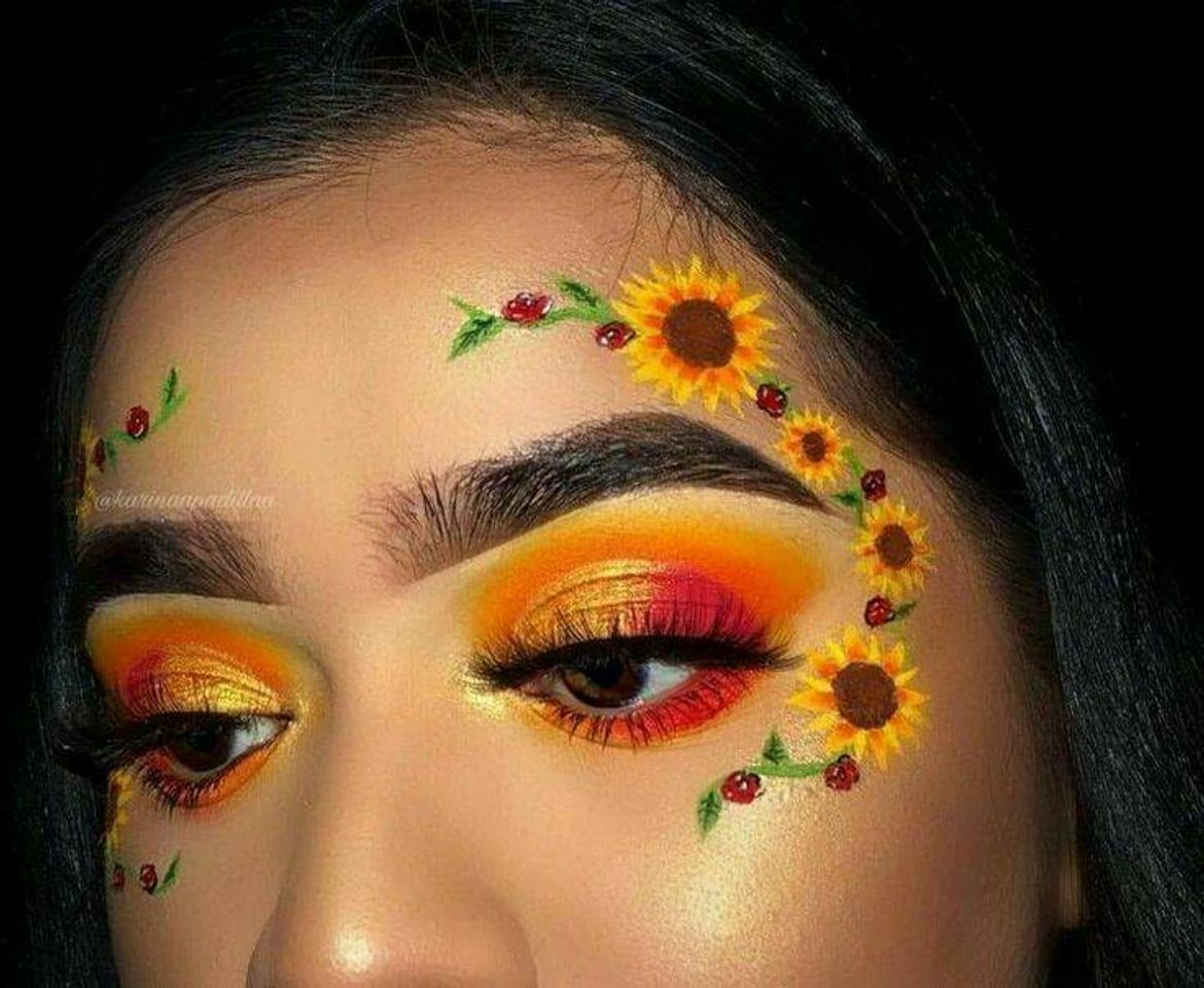 Fashion Maquillaje estilo girasol