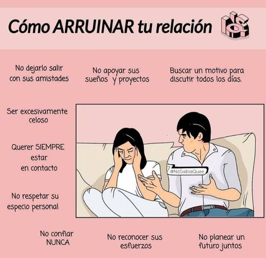 Como arruinar tu relación