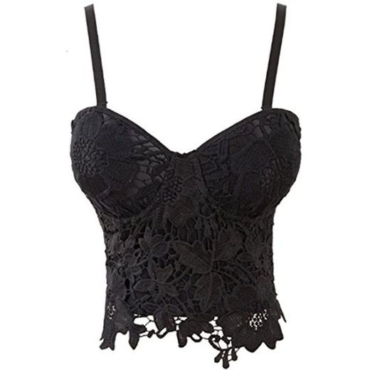 Aiuem Encaje Push Up Bralet Corsé de Mujer Sujetador Bustier Night Club