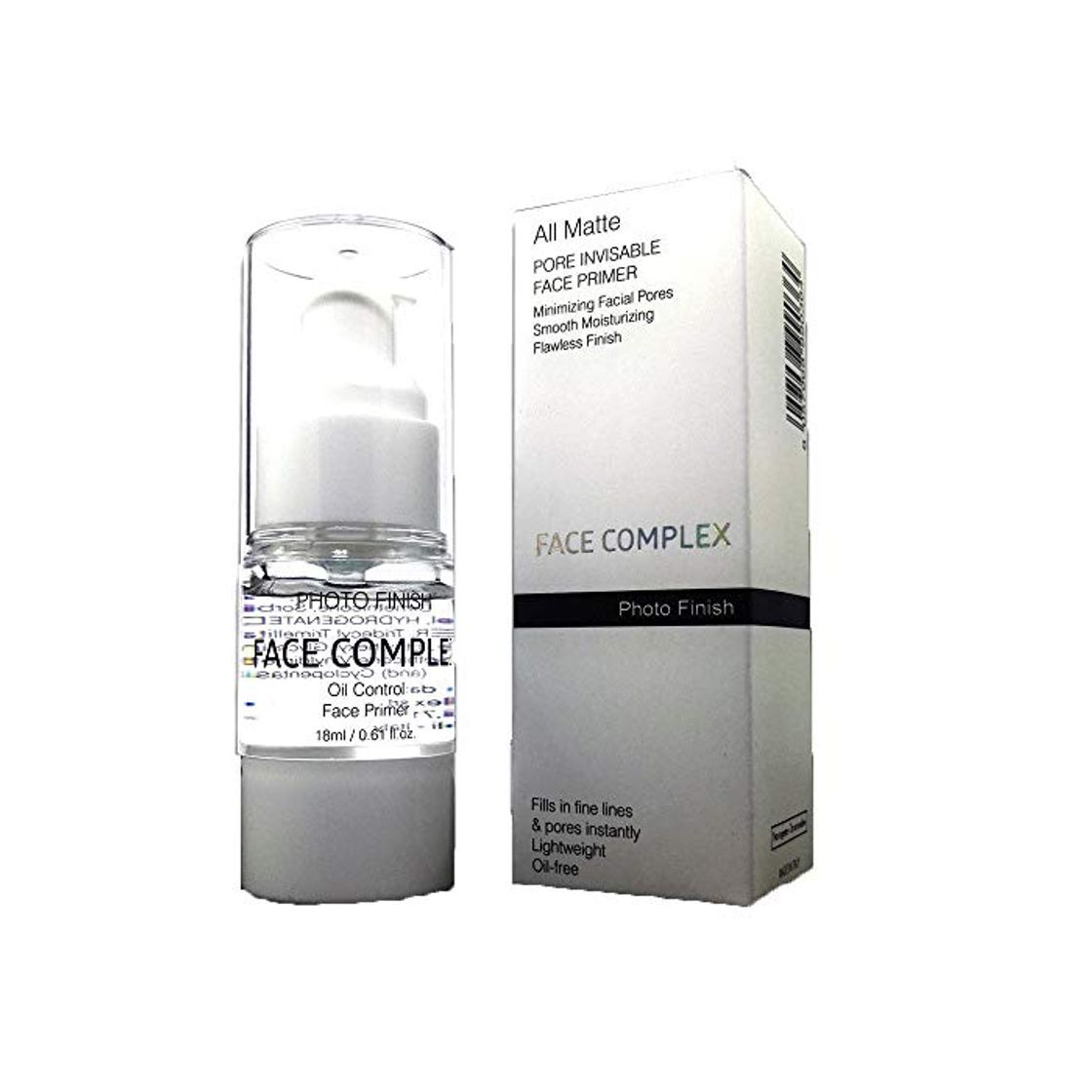 Social Primer rostro Maquillaje nivelante Opacizante Face Complex Photo Finish 18 ml