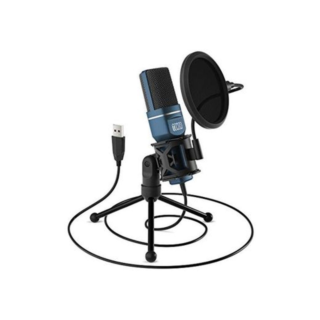 Social TONOR Micrófono PC Micrófono de Condensador Computadora USB Plug & Play con