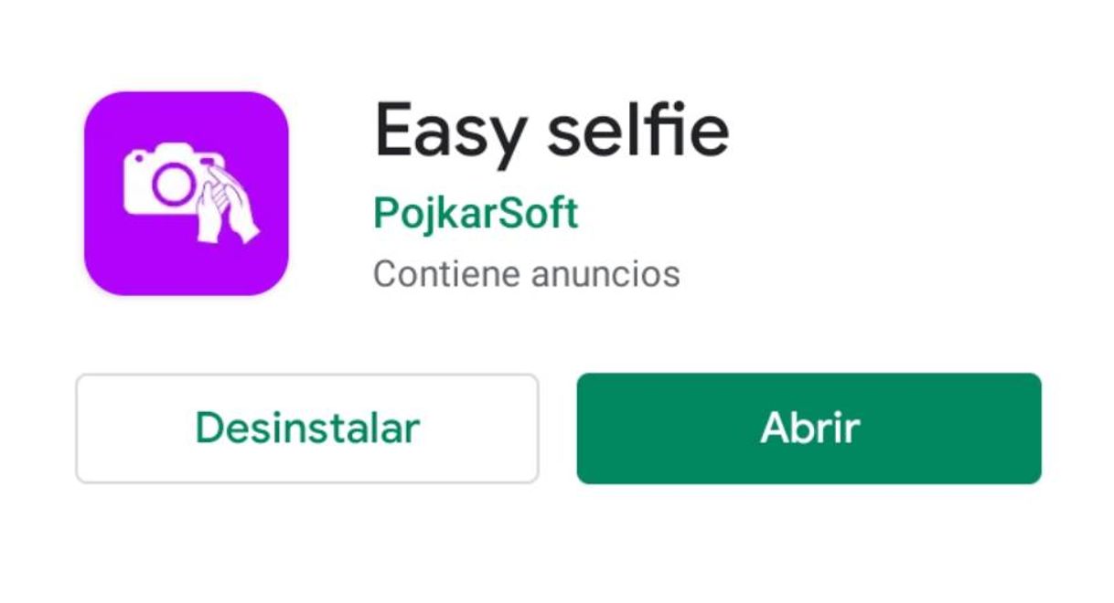 App Easy selfie comando por voz para captar tus selfies 👍