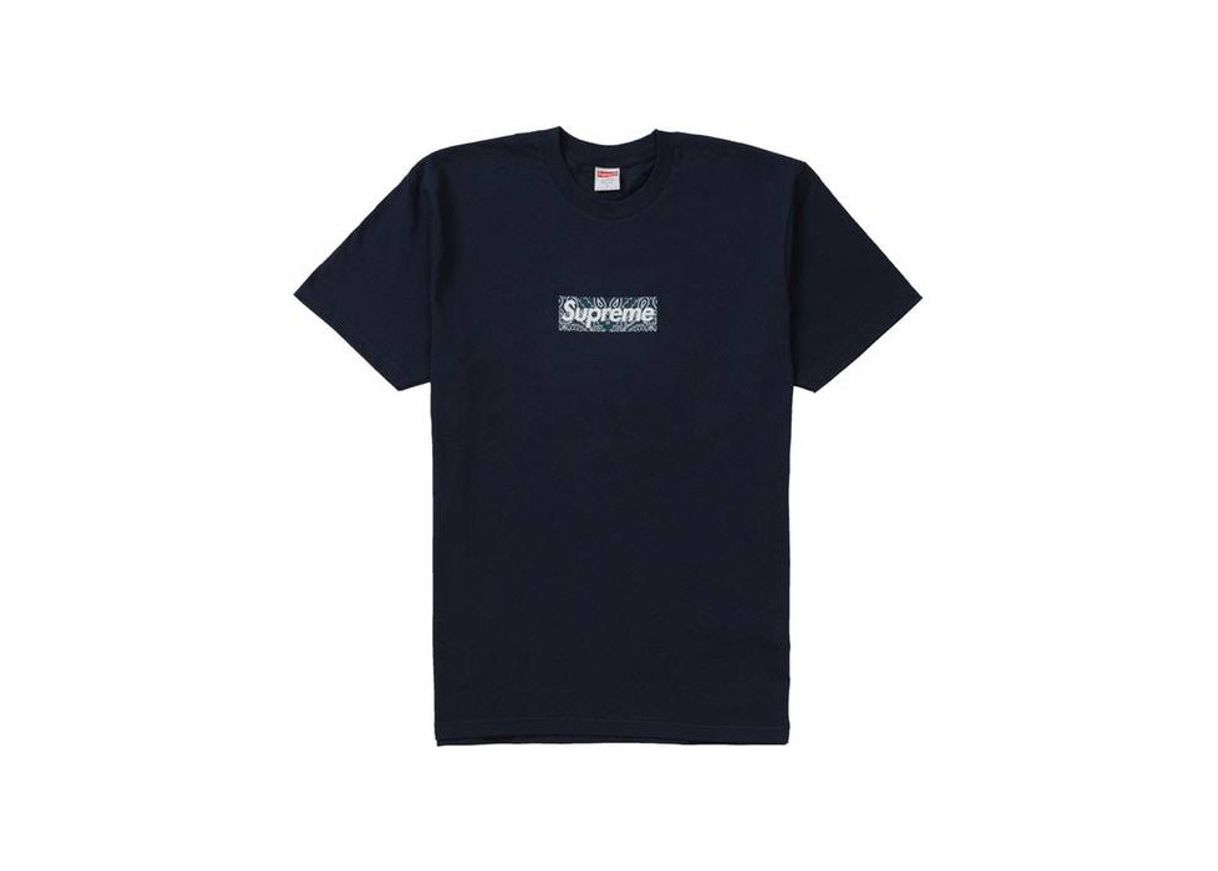 Productos Supreme Bandana Box Logo Tee Navy