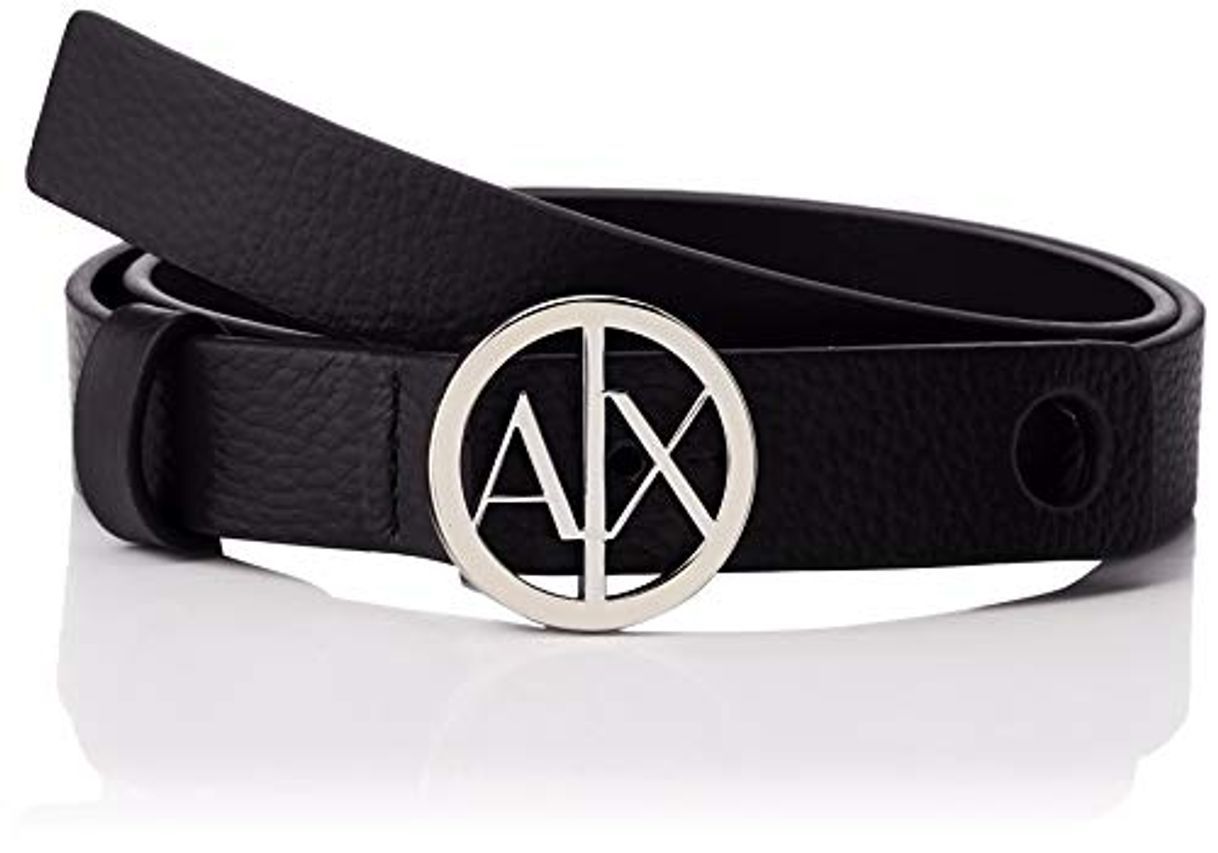 Moda Armani Exchange Circle Logo Belt Cinturón,