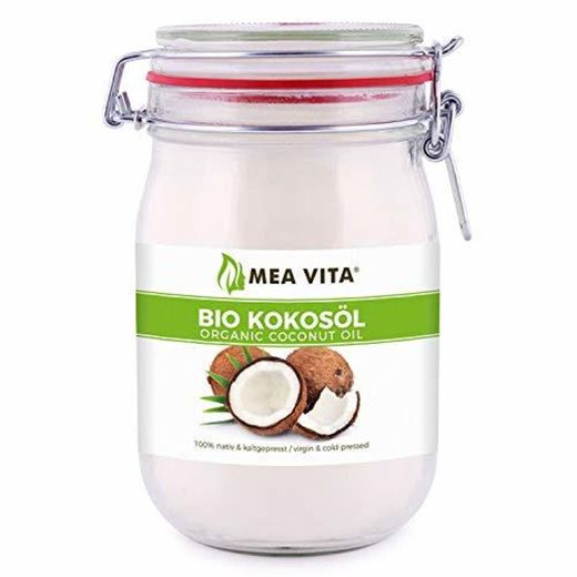 Aceite puro de coco virgen extra orgánico MeaVita 1 Litre