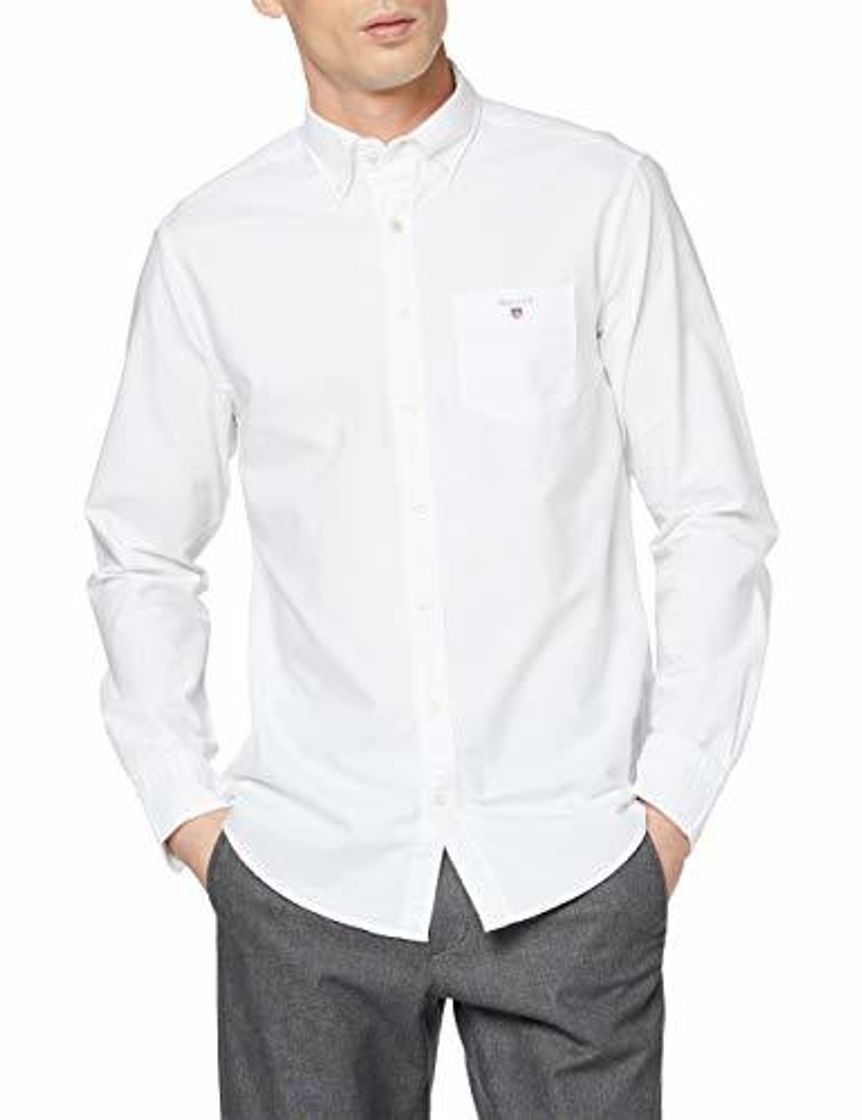 Products GANT The Oxford Shirt Reg BD Camiseta Deporte, Blanco