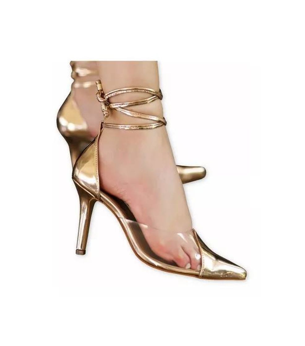 Producto Scarpin Vinil dourado