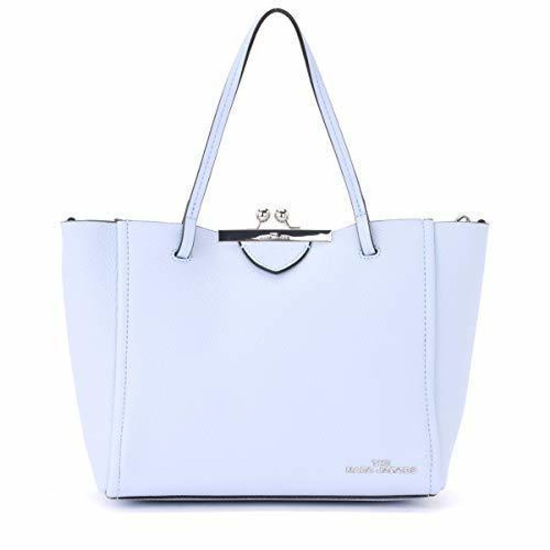 Lugares Marc Jacobs Borsa Kiss Lock in pelle martellata azzurra