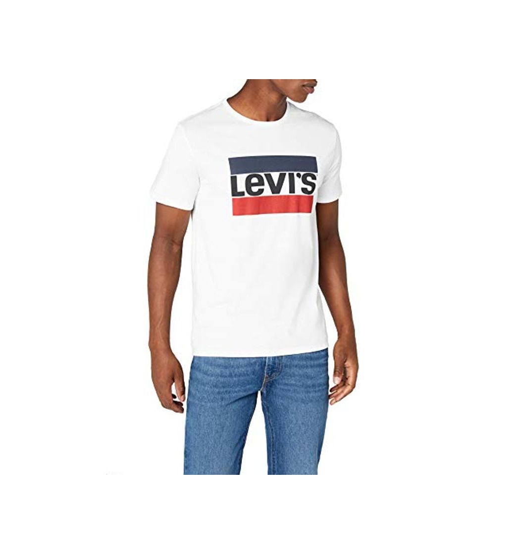 Social Levi's Sportswear Logo Graphic - Camiseta para Hombre, Blanco