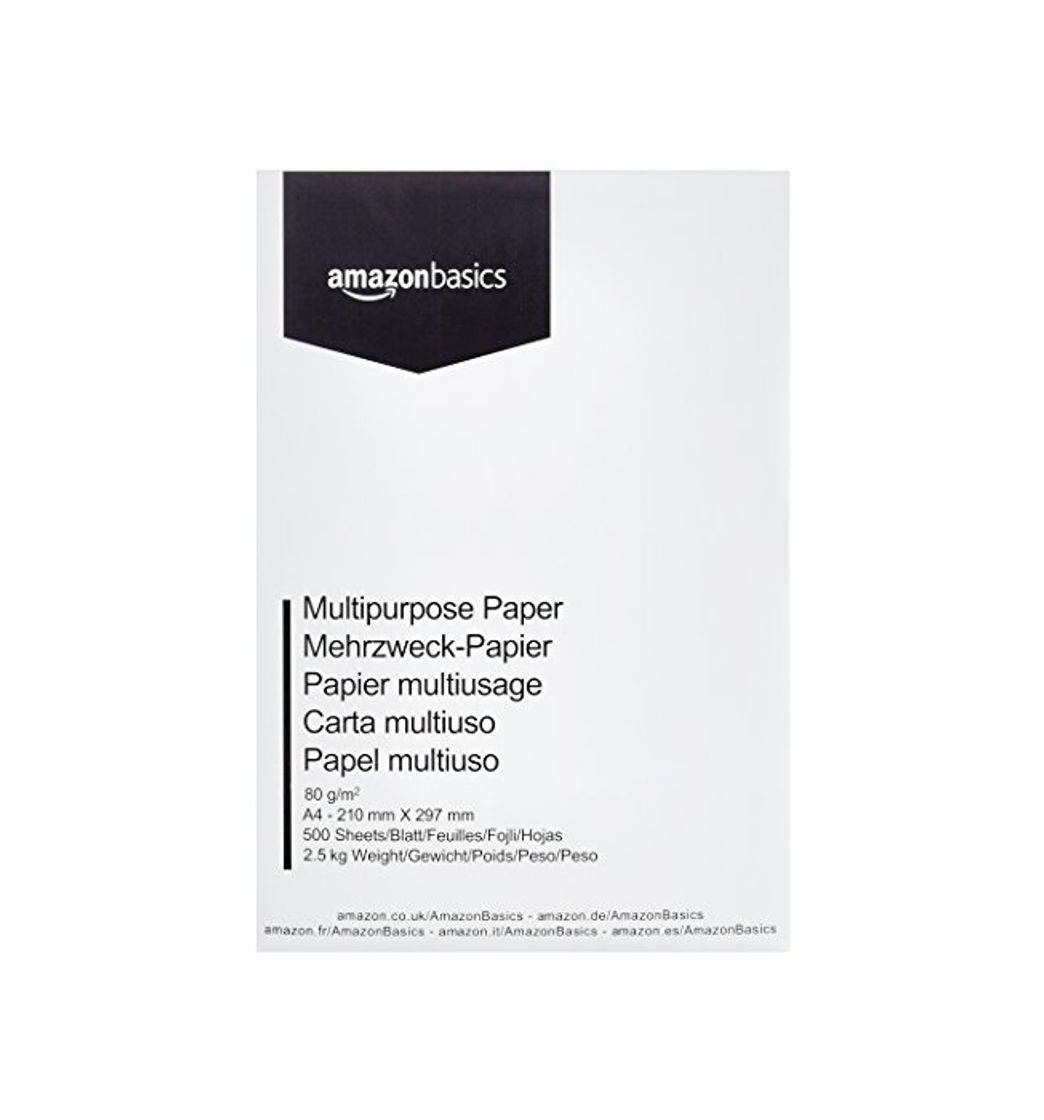 Product AmazonBasics Papel multiusos para impresora A4 80gsm