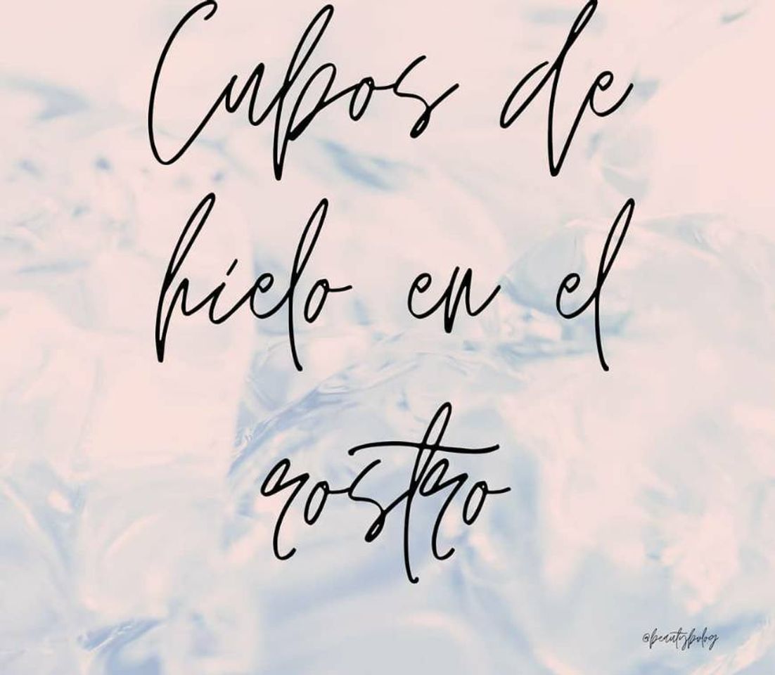 Social BENEFICIOS DEL HIELO SOBRE EL ROSTRO ❄️✨