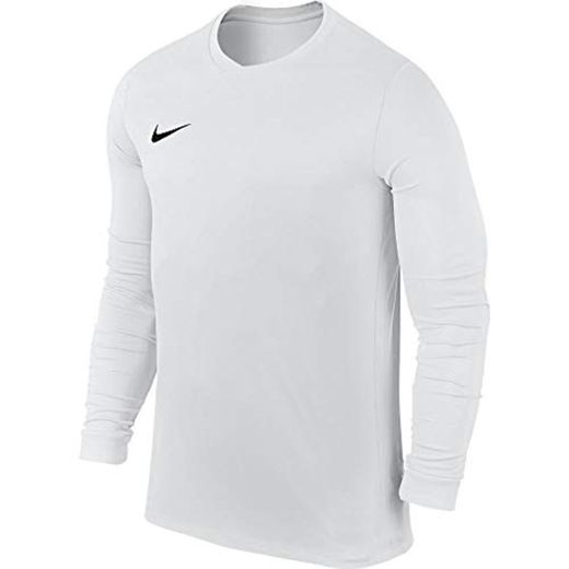 Nike LS Park Vi JSY Camiseta de Manga Larga, Hombre, Blanco