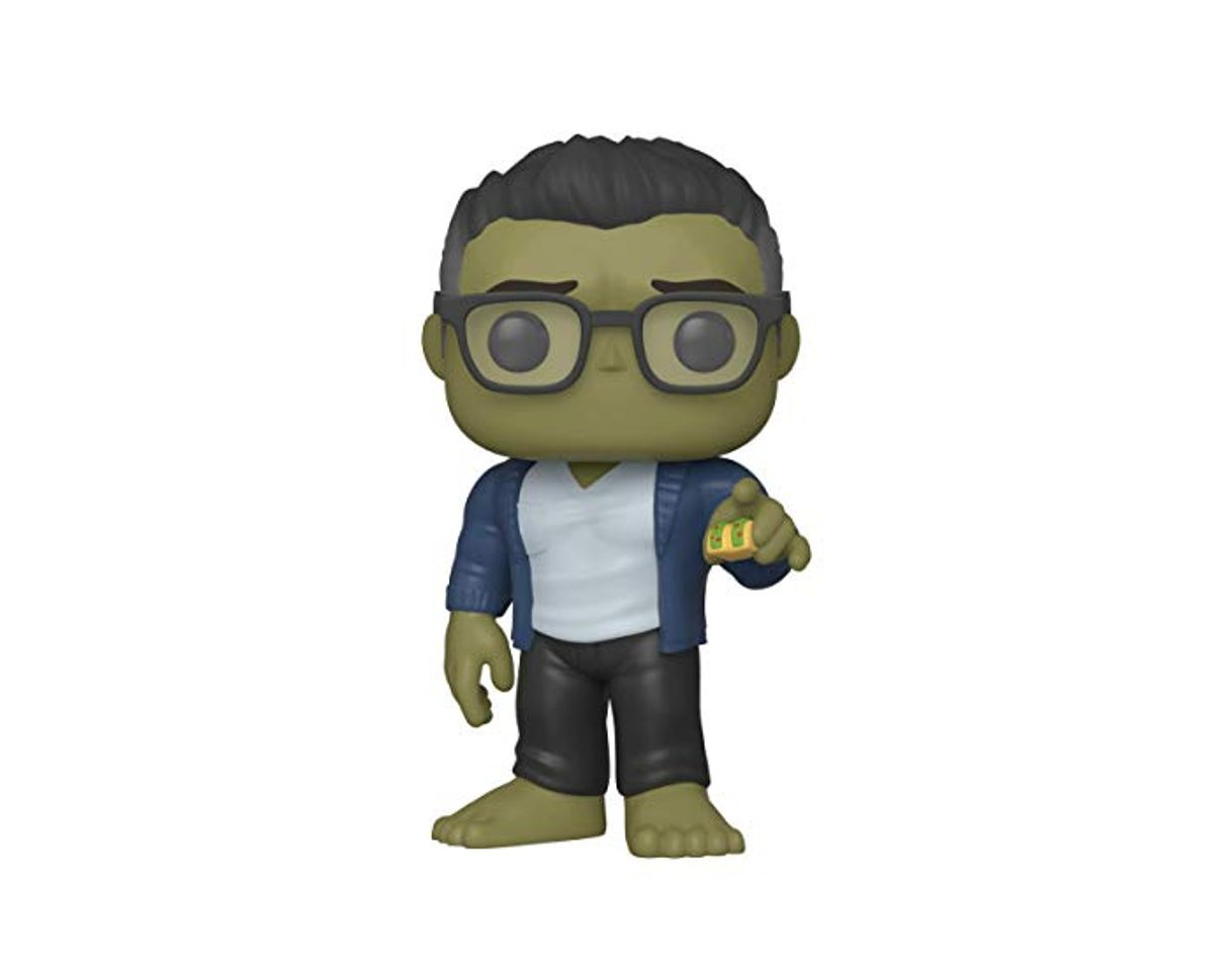Social Funko- Pop Marvel: Endgame-Hulk w/Taco Collectible Toy, Multicolor