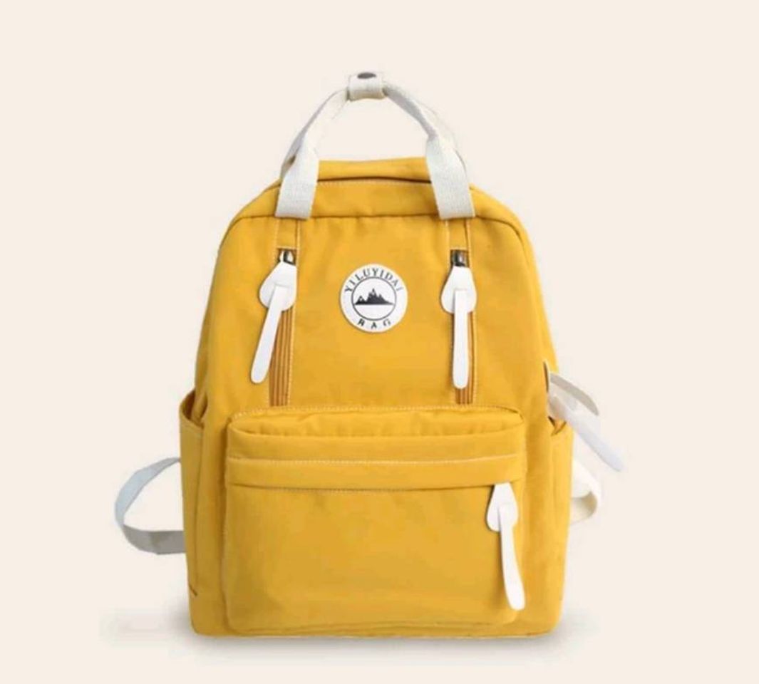 Fashion Amarelo casual mochila